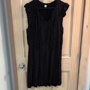 Old Navy Black Dress with White Dots